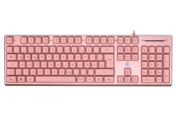 Deltaco Gaming Tastatur USB, RGB, pink, PK75