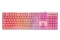 Deltaco Gaming Tastatur USB, RGB, pink, PK75