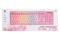 Deltaco Gaming Tastatur USB, RGB, pink, PK75