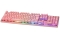 Deltaco Gaming Tastatur USB, RGB, pink, PK75