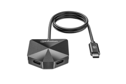 Manhattan 4-Port USB Hub USB-C Stecker 2xUSB-C 2xUSB-A Port