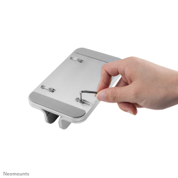 Neomounts Laptophalterung Montage 11-17 silber.