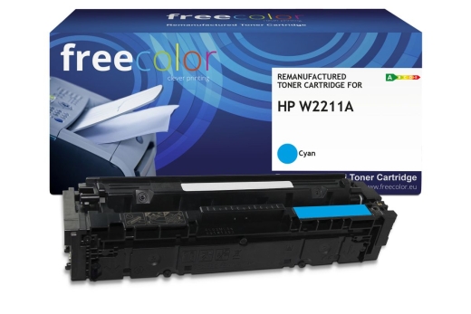 Freecolor Toner HP W2211A cyan mit chip 1250p kompatibel