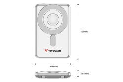 Verbatim Charge ´n´ Go 2 USB-C cables 5000 Power Bank Silver