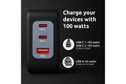 Intenso Power Adapter 100 watt + USB-C cable 2m