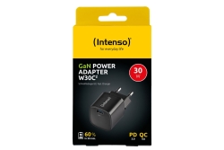 Intenso Power Adapter 1x USB-C 30W W30C2 GaN Black