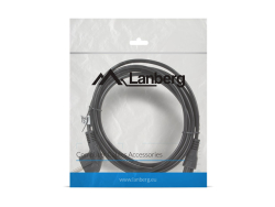 LANBERG Netzkabel CEE 7/7 90°->IEC 320 C5(MICKEY)...