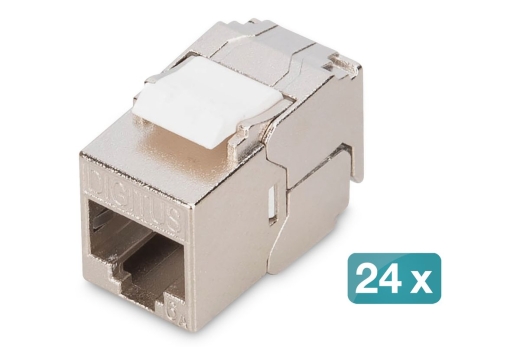 DIGITUS Keystone Cat6A geschirmt 24 Stk. werkzeugfr