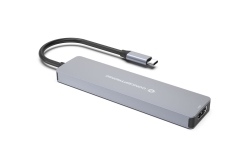 CONCEPTRONIC 7-1 Dock USB-C->HDMI/USB-C/2xUSB-A/+ 25cm gr