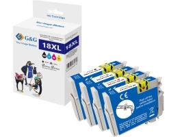 G&G Druckerpatronen 4er Set für Epson 18XL/...