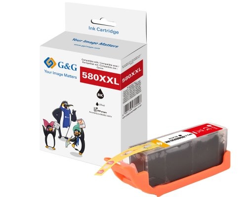 G&G XXL-Druckerpatrone kompatibel mit Canon PGI-580BK XXL