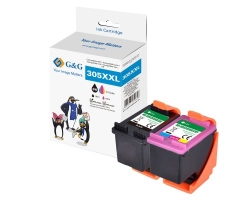 G&G XXL-Patronen 2er Set für HP 305XL/ 3YM62AE +...