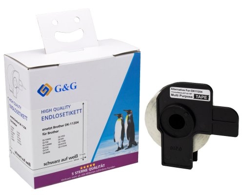 G&G 400er-Pack Etiketten kompatibel mit Brother DK-11204