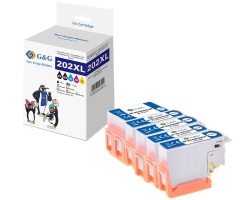 G&G Patronen 5er Set für EPSON 202XL BK/C/M/Y +...