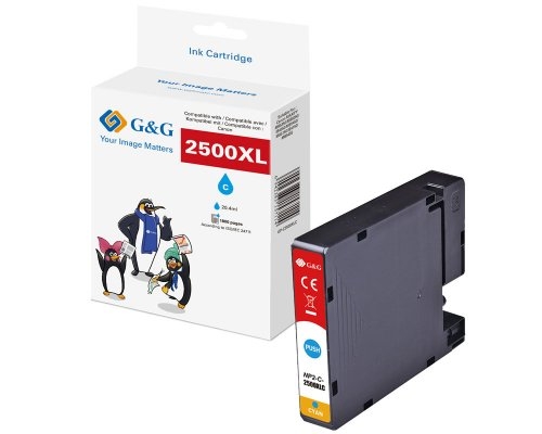 G&G-Druckerpatrone kompatibel mit Canon PGI-2500XLC