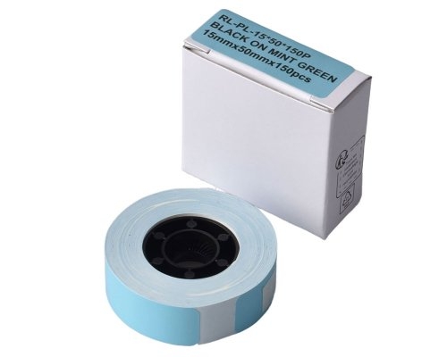G&G Etikettenrolle (150 Labels 15 x 50mm) Minzgrün