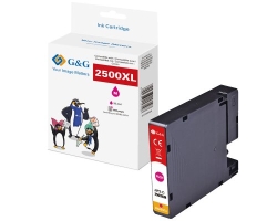 G&G XL-Druckerpatrone kompatibel mit PGI-2500XLM Magenta
