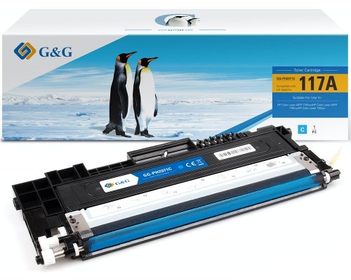 G&G Toner kompatibel mit HP 117A/ W2071A C Cyan