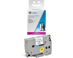 G&G Schriftband kompatibel mit Brother TZe-231