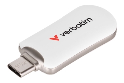 USB-Stick 512GB Verbatim 3.2 Typ C Plectra Flash Drive white