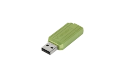 USB-Stick 64GB Verbatim 2.0 Pin Stripe Eucalyptus Green