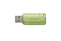USB-Stick 64GB Verbatim 2.0 Pin Stripe Eucalyptus Green