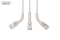 DIGITUS Patchkabel abw.CAT 6A F/FTP Kupfer, 1m, grau