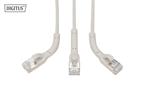 DIGITUS Patchkabel abw.CAT 6A F/FTP Kupfer, 1m, grau 10 Stk.