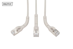 DIGITUS Patchkabel abw.CAT 6A F/FTP Kupfer,2m, grau