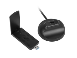 LANBERG drahtlose Netzwerkkarte NC3000WI USB Tri-Band AX3000