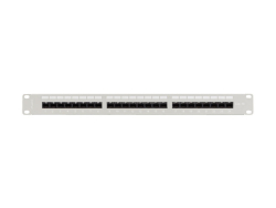 LANBERG 19 Patchpanel 1U 24-Port CAT.5E UTP + Kabelorg. gr