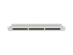 LANBERG 19 Patchpanel 1U 24-Port CAT.5E UTP + Kabelorg. gr