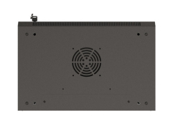 LANBERG 19 9U 540x350 Wandgehäuse Glastür (FlatPack) sw