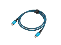 LANBERG USB-C M/M USB4 Kabel 0,5m 240W 8K 60Hz schwarz/blau