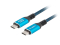 LANBERG USB-C M/M USB4 Kabel 0,5m 240W 8K 60Hz schwarz/blau