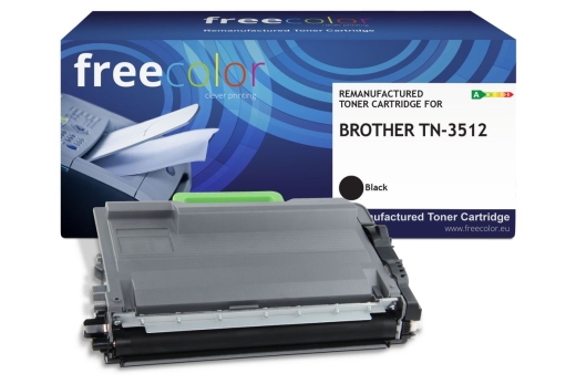 Freecolor Toner Brother TN-3512 black 12000 Seiten remanufactured