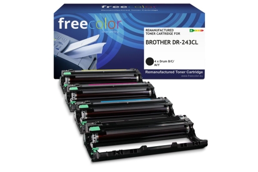 Freecolor Toner Brother DR-243CL Drum Kit BK/C/M/Y 18000 S. remanufactured
