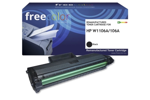 Freecolor Toner HP 106A (W1106A) black 3000 Seiten remanufactured