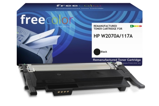 Freecolor Toner HP 117A (W2070A) black 1000 Seiten remanufactured