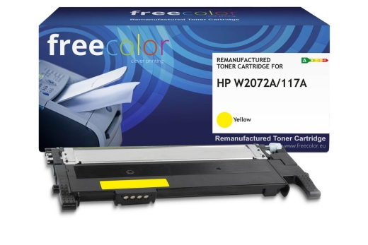 Freecolor Toner HP 117A (W2072A) yellow 700 Seiten remanufactured