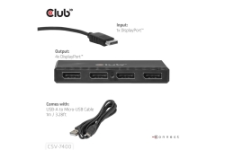 Club3D Multi Streaming Transport Hub 1xDP->4xDP 4K30Hz