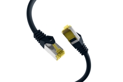 EFB RJ45 Patchk. Cat.6a S/FTP LSZH Cat.7 Rohk. 0.15m schwarz