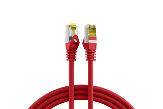 EFB RJ45 Patchk. Cat.6a S/FTP LSZH Cat.7 Rohk. 0.15m rot