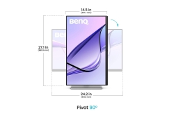 BenQ 68,6cm MA270UP 16:9 USB-C/HDMI silv. lift/piv UHD
