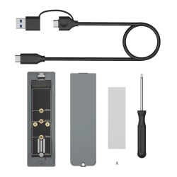 Geh. IcyBox für NVMe M.2/SATA SSD 10Gbps USB3.2 GEN2 Type-C