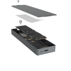 Geh. IcyBox für NVMe M.2/SATA SSD 10Gbps USB3.2 GEN2 Type-C