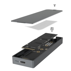 Geh. IcyBox für NVMe M.2/SATA SSD 10Gbps USB3.2 GEN2 Type-C