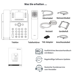 GEQUDIO GA-3 Telefon mit Anrufbeantworter