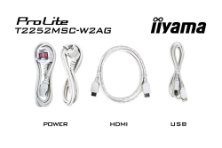 IIYAMA 54.5cm (21,5) T2252MSC-W2AG 16:9 Touch HDMI+DP+2xUSB