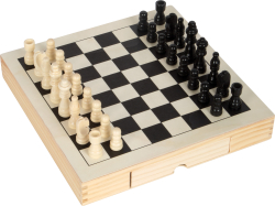 Spiele-Set Schach, Dame & Mühle